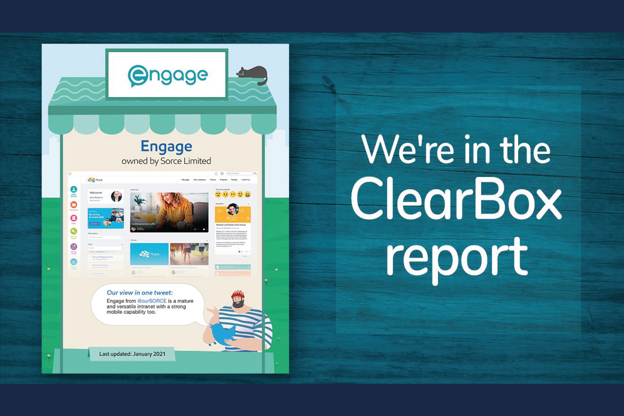 Engage intranet software is in the latest ClearBox report