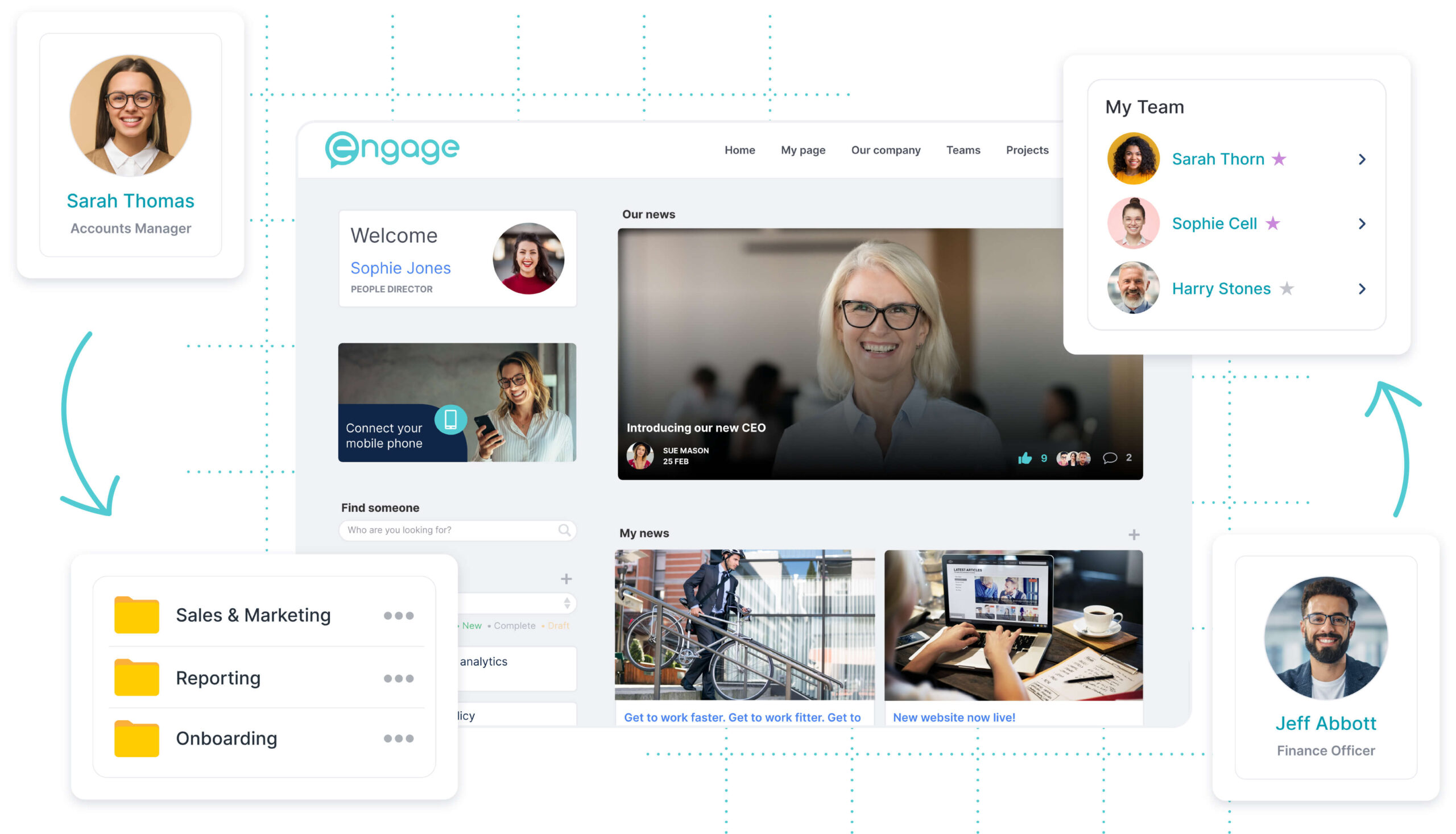 Engage software example page