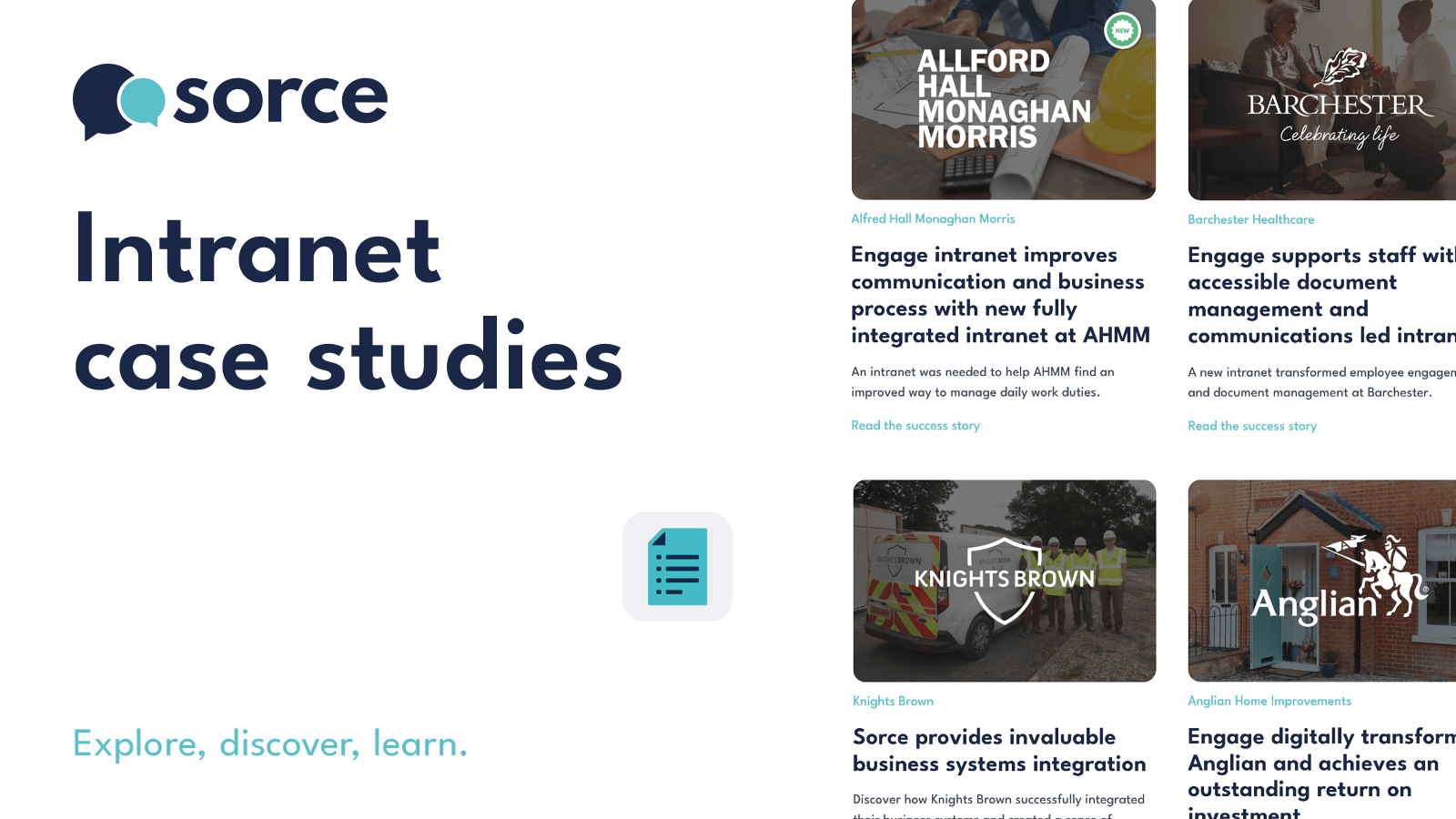 Intranet Case Studies - Sorce Intranet